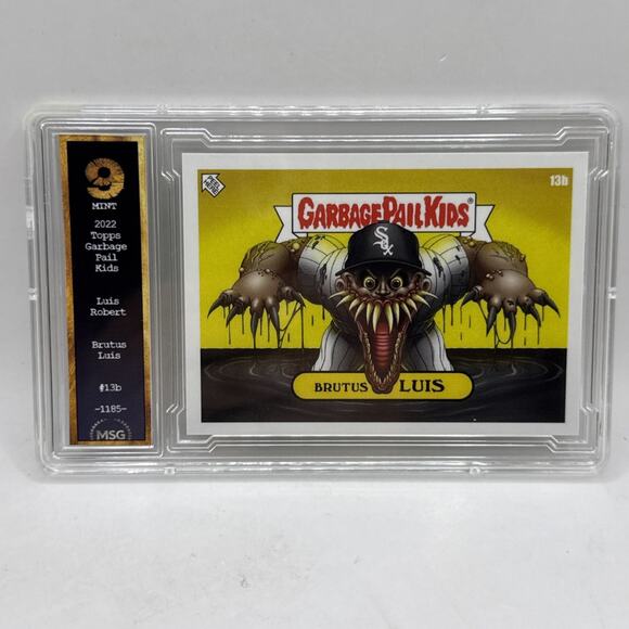 2022 Garbage Pail Kids x MLB, Rough ROBERT #13a Luis Robert Graded 9 Mint GPK - Picture 1 of 2